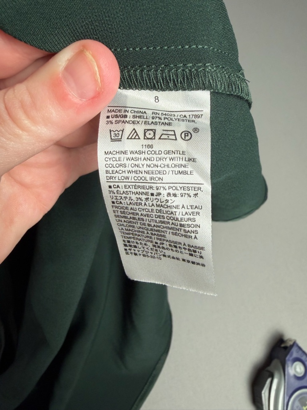 Banana Republic Emerald Green Satin Dress Size 8 Midi Flutter Sleeve Elegant NWT - Picture 13 of 15